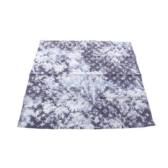 Louis Vuitton Mask Pouch Bandana Accessory, Cotton, Men's, Navy and White, MP... - Picture 4 of 6
